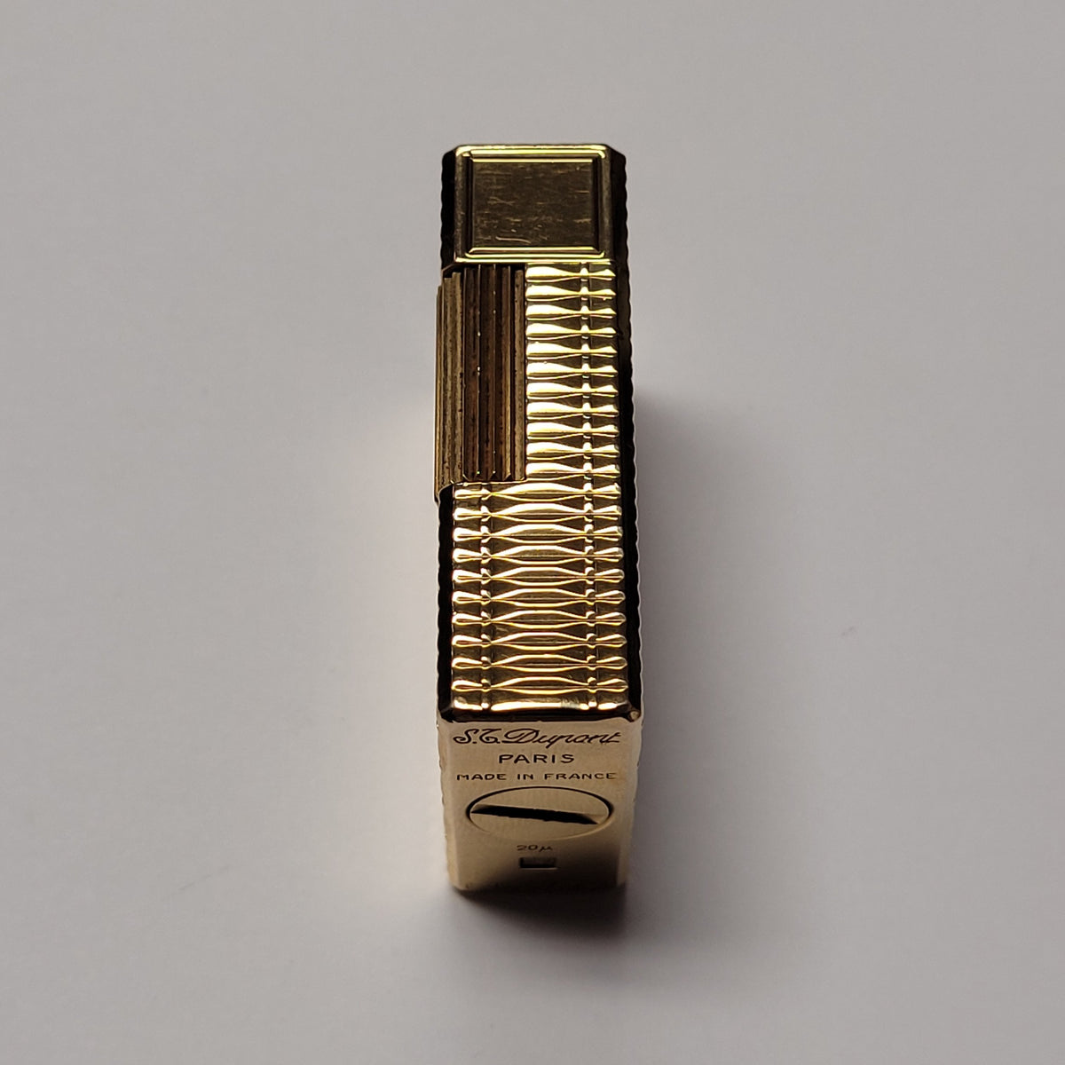 S.T. Dupont Standard Gold Plated Guilloche Design
