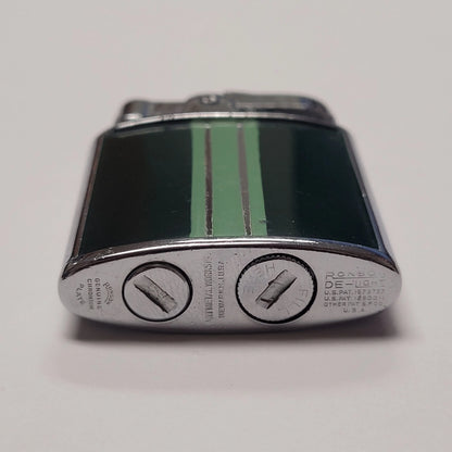 1930s Ronson Princess De-Light Green Enamel Lighter