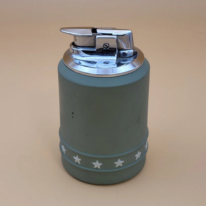 1950s Ronson Wedgwood Patriotic Green Table Lighter