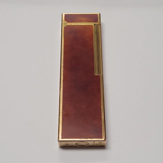 S.T. Dupont Ligne 1 Gold Plated & Chinese Lacquer Table Lighter
