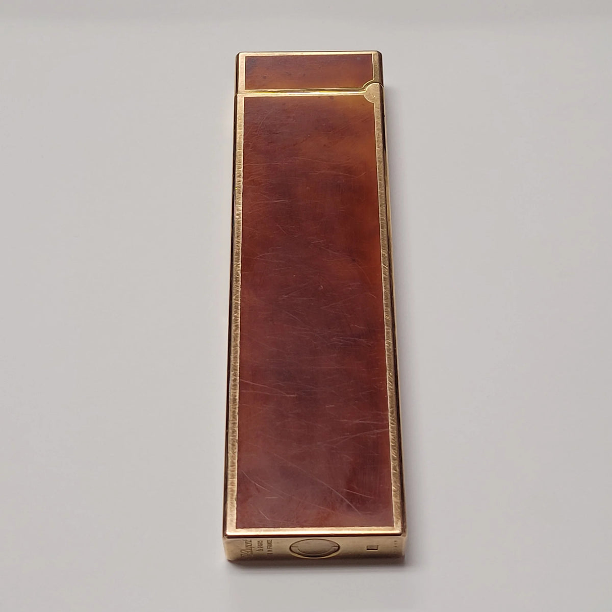S.T. Dupont Ligne 1 Gold Plated & Chinese Lacquer Table Lighter