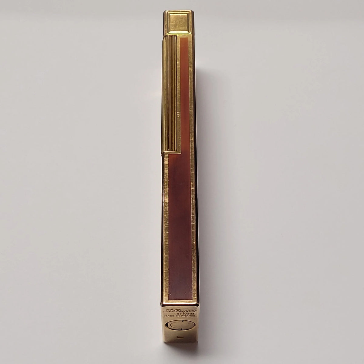 S.T. Dupont Ligne 1 Gold Plated & Chinese Lacquer Table Lighter
