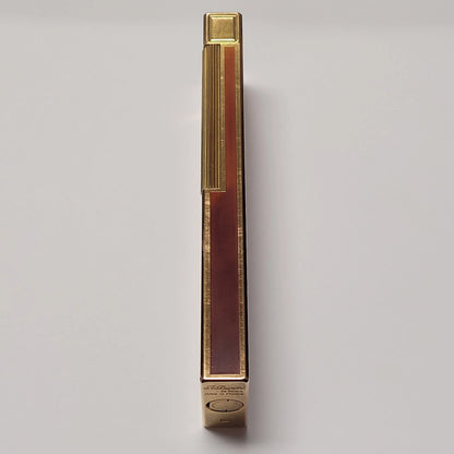 S.T. Dupont Ligne 1 Gold Plated & Chinese Lacquer Table Lighter