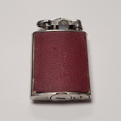 1920s Ronson De-Light Red Leather Wrap Lighter