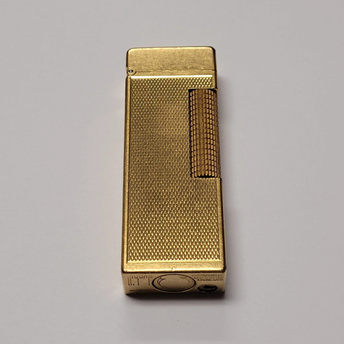 1960s Alfred Dunhill Rollagas Gold Plated Barley Lighter