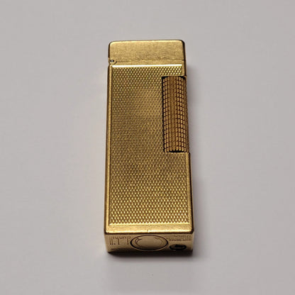 1960s Alfred Dunhill Rollagas Gold Plated Barley Lighter