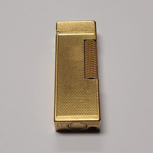 1960s Alfred Dunhill Rollagas Gold Plated Barley Lighter