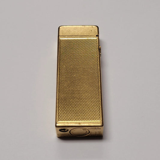 1960s Alfred Dunhill Rollagas Gold Plated Barley Lighter