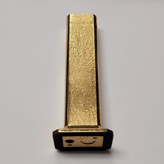 Alfred Dunhill Tallboy Gold Plated Fine Bark Table Lighter