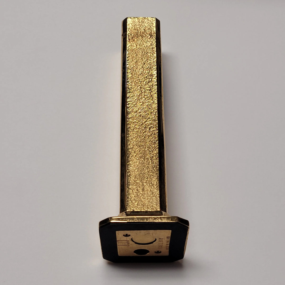 Alfred Dunhill Tallboy Gold Plated Fine Bark Table Lighter