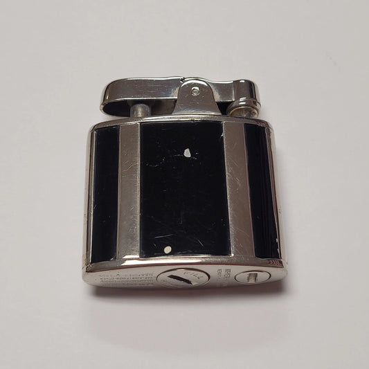 1930s Ronson Princess Black Enamel Petrol Lighter
