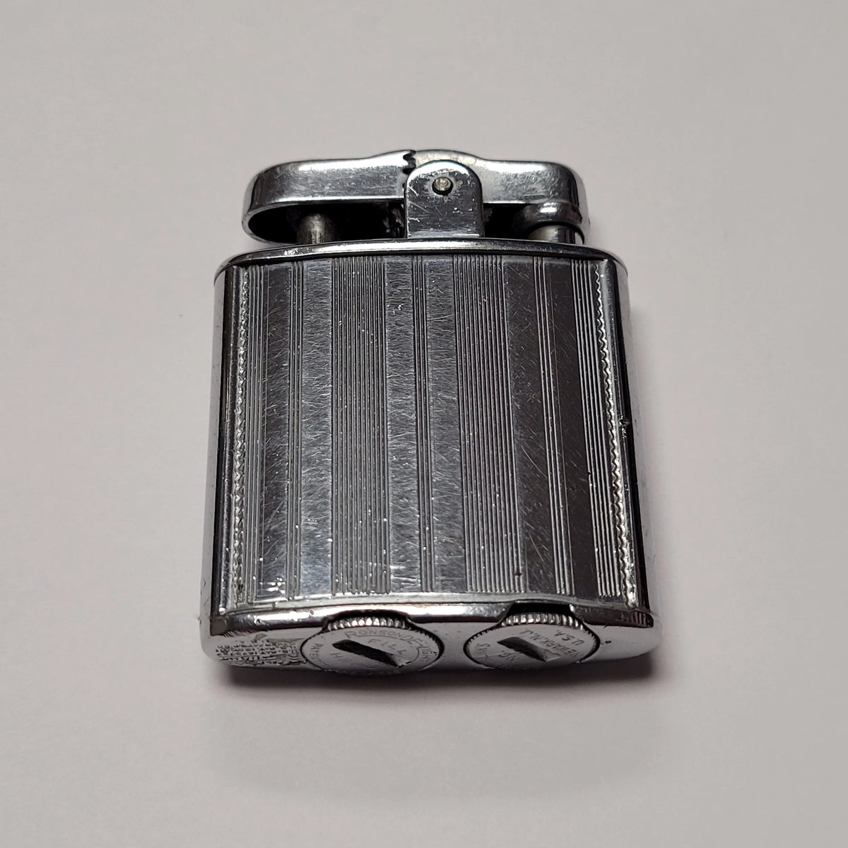 1930s Ronson Princess De-Light Chrome Petrol Lighter