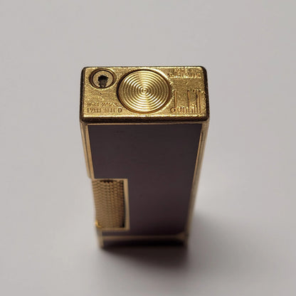 Alfred Dunhill Rollagas Red Lacquer Gold Plated