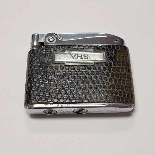 1940s Ronson Adonis Green Leather Wrap Lighter