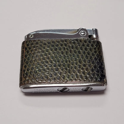 1940s Ronson Adonis Green Leather Wrap Lighter