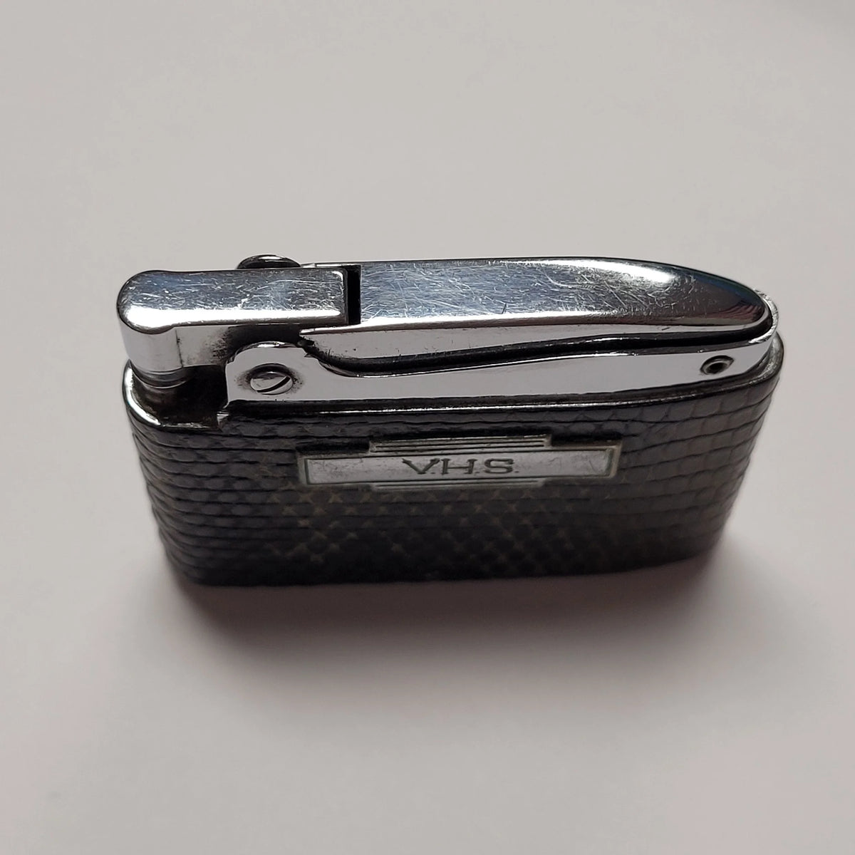 1940s Ronson Adonis Green Leather Wrap Lighter