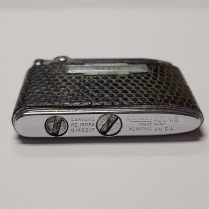 1940s Ronson Adonis Green Leather Wrap Lighter