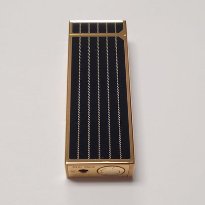 Alfred Dunhill Rollagas 2 Gold Plated Black Lacquer Lighter