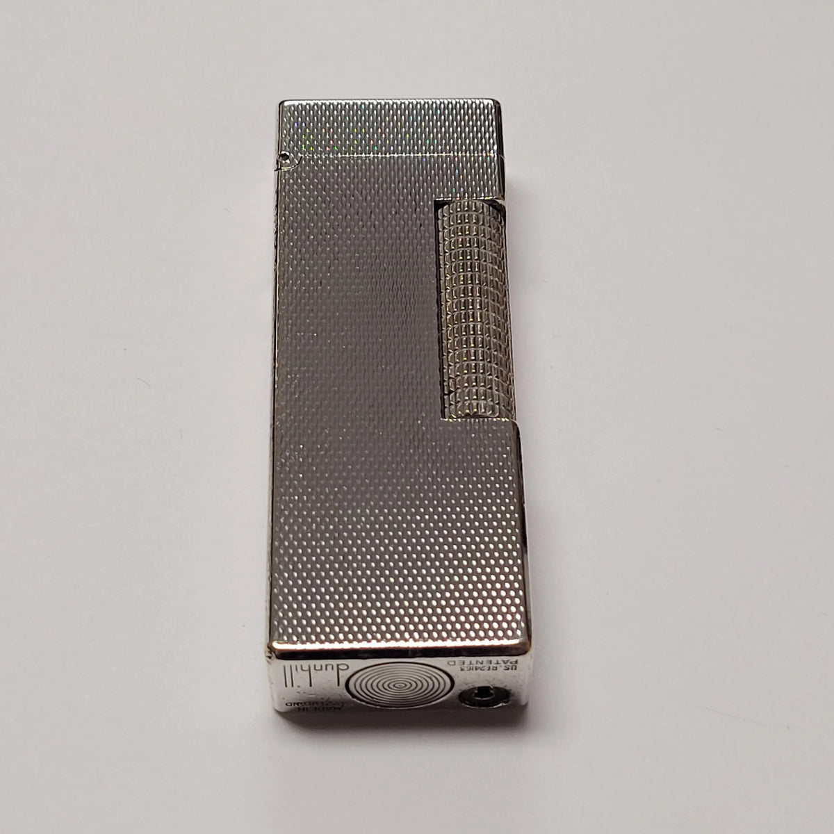 Alfred Dunhill Rollagas Silver Plated Barley Lighter
