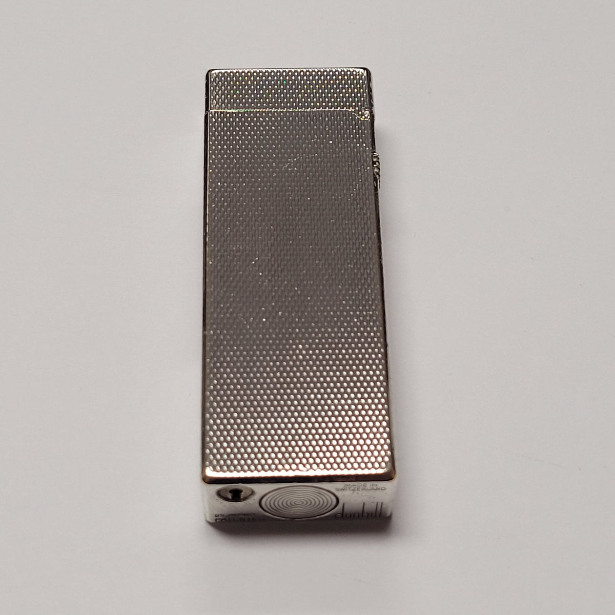 Alfred Dunhill Rollagas Silver Plated Barley Lighter