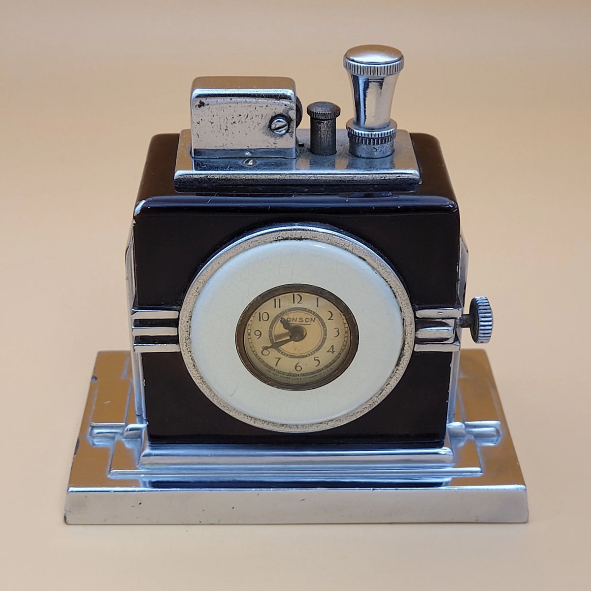 1930s Ronson Touch Tip & Watch Combination Lighter