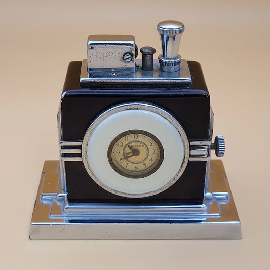 1930s Ronson Touch Tip & Watch Combination Lighter