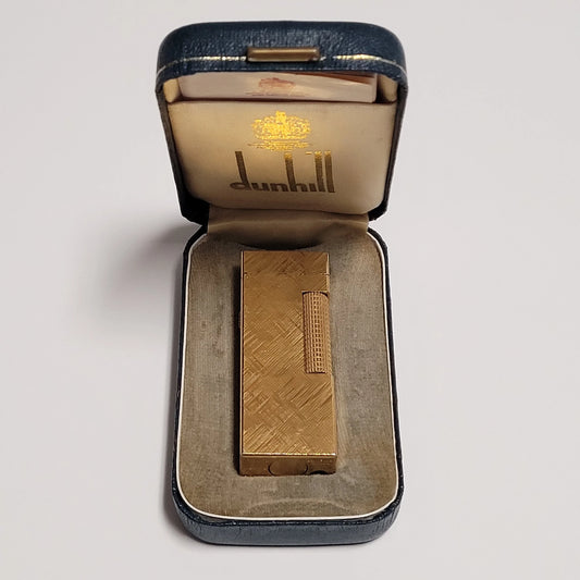 Alfred Dunhill Rollagas Gold Plated & Florentine Lighter