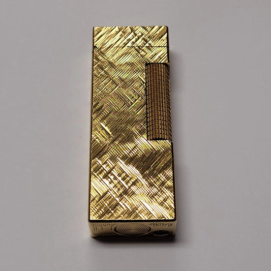 Alfred Dunhill Rollagas Gold Plated & Florentine Lighter