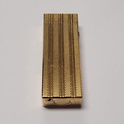Alfred Dunhill Rollagas Gold Plated Columns Lighter