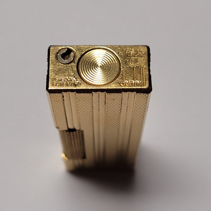 Alfred Dunhill Rollagas Gold Plated Columns Lighter