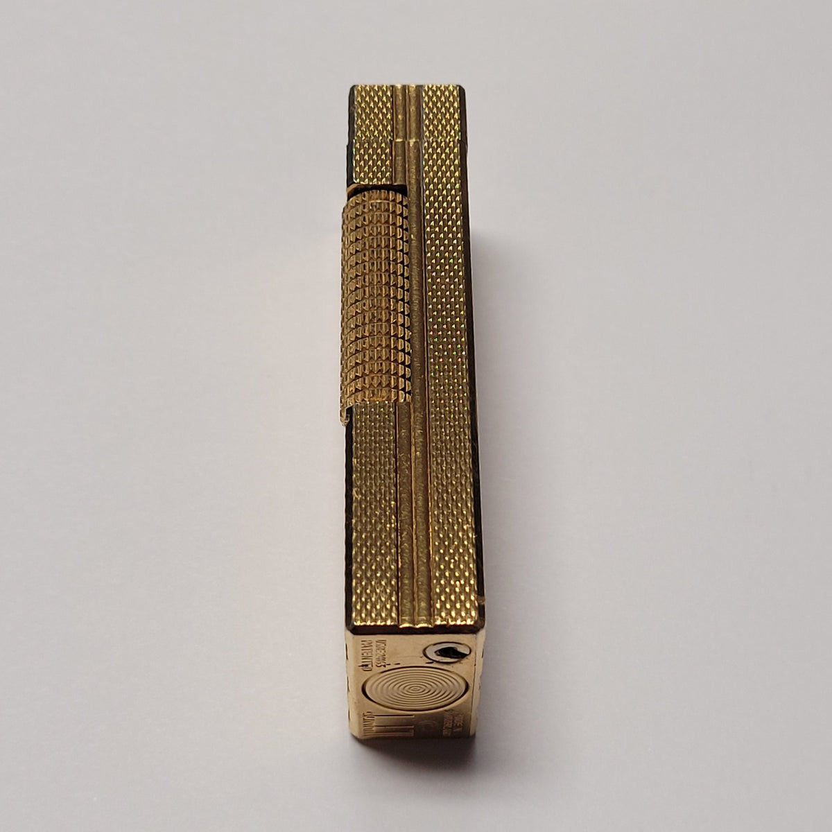 Alfred Dunhill Rollagas Gold Plated Columns Lighter