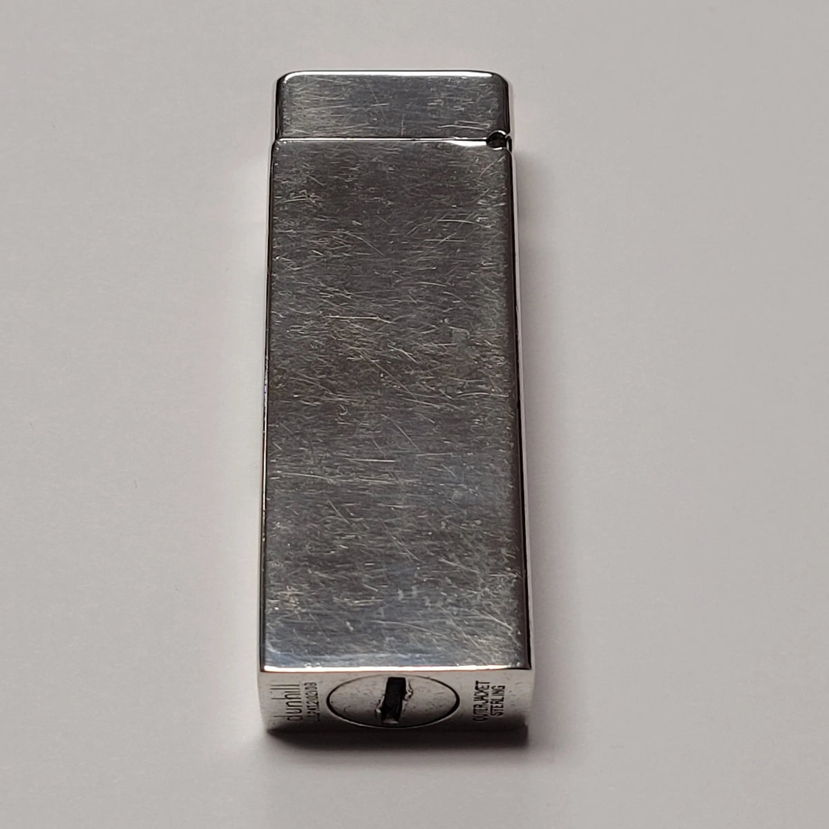 1950s Alfred Dunhill Rollalite Sterling Silver Lighter