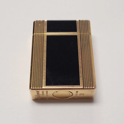 S.T. Dupont Ligne 1 Black Lacquer Gold Plated Lighter