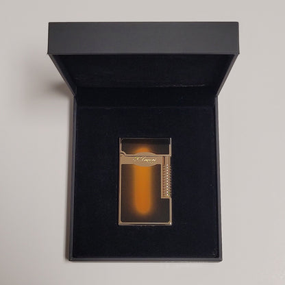 S.T. Dupont Le Grand Sunburst Brown / Gold Lacquer Lighter