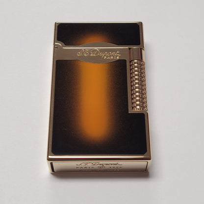 S.T. Dupont Le Grand Sunburst Brown / Gold Lacquer Lighter