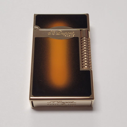 S.T. Dupont Le Grand Sunburst Brown / Gold Lacquer Lighter