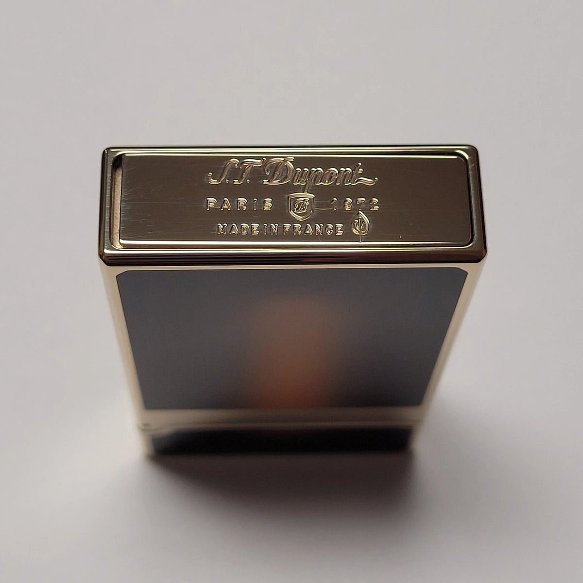 S.T. Dupont Le Grand Sunburst Brown / Gold Lacquer Lighter