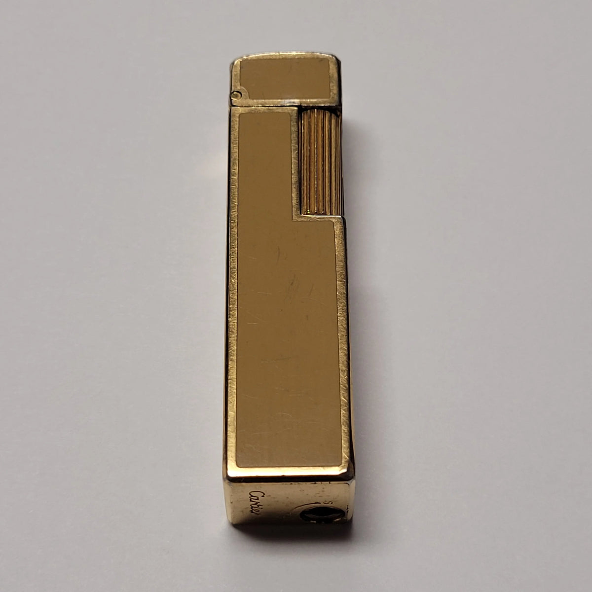 Cartier Cube Gold Plated Yellow Lacquer Lighter