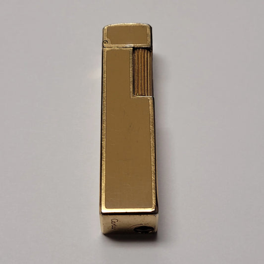 Cartier Cube Gold Plated Yellow Lacquer Lighter
