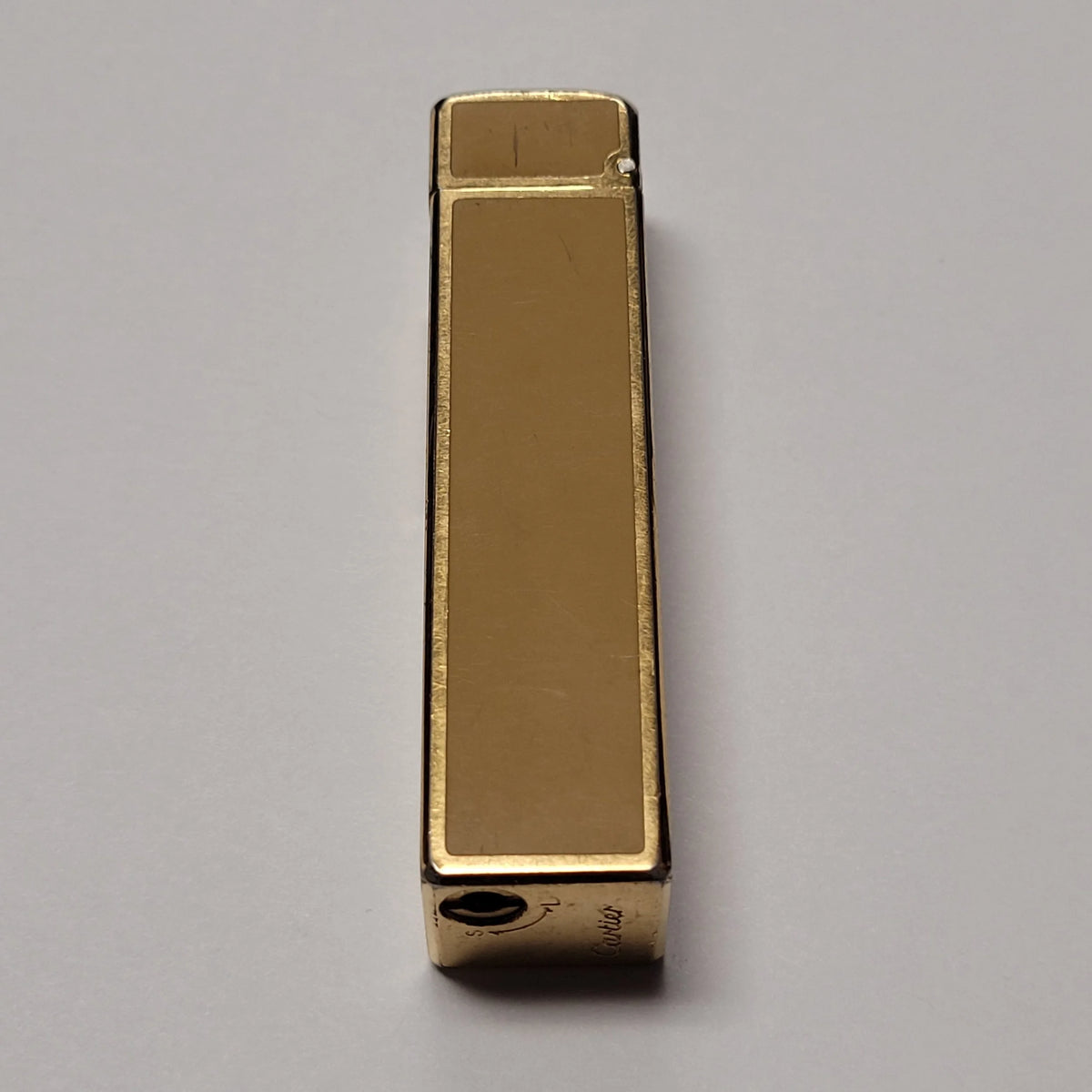 Cartier Cube Gold Plated Yellow Lacquer Lighter