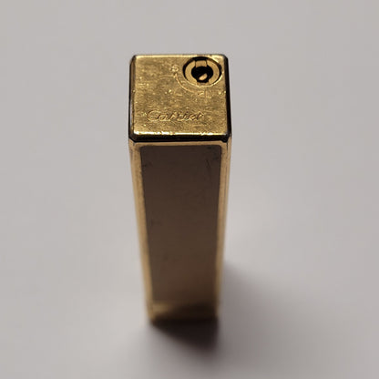 Cartier Cube Gold Plated Yellow Lacquer Lighter