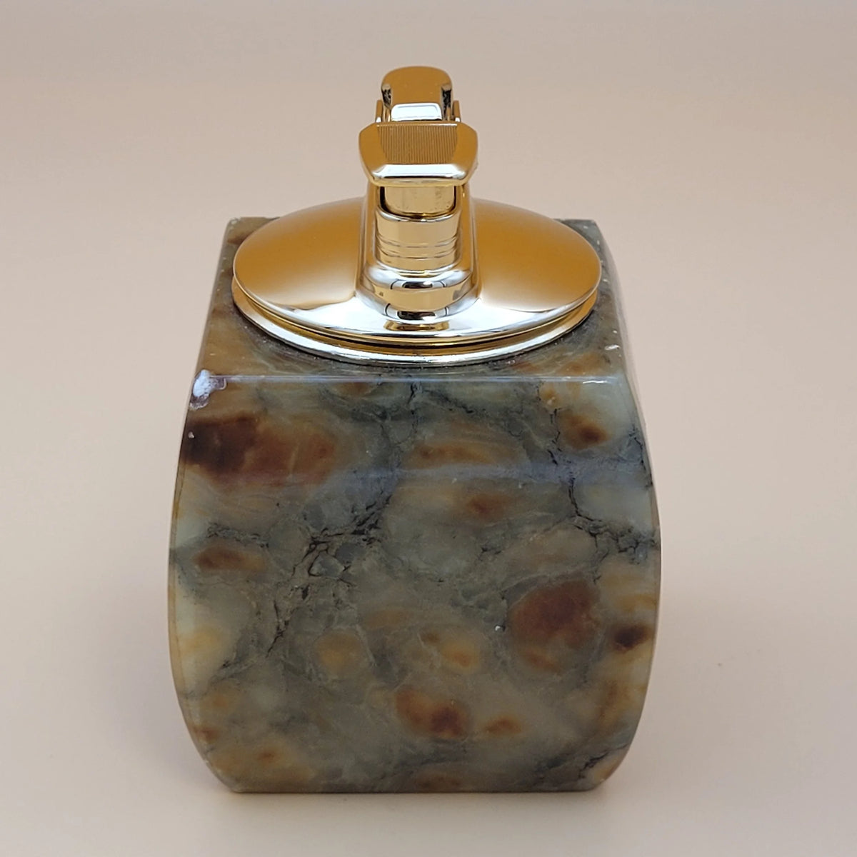 Vintage Hand Carved Alabaster Butane Table Lighter