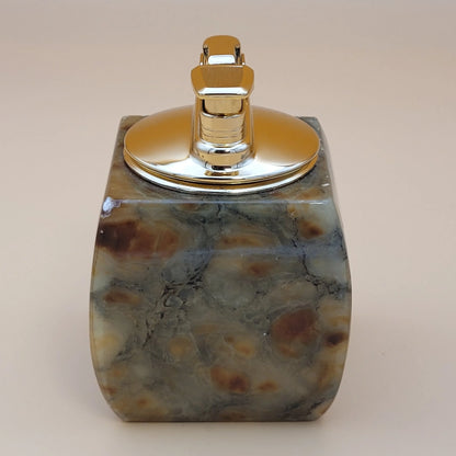 Vintage Hand Carved Alabaster Butane Table Lighter