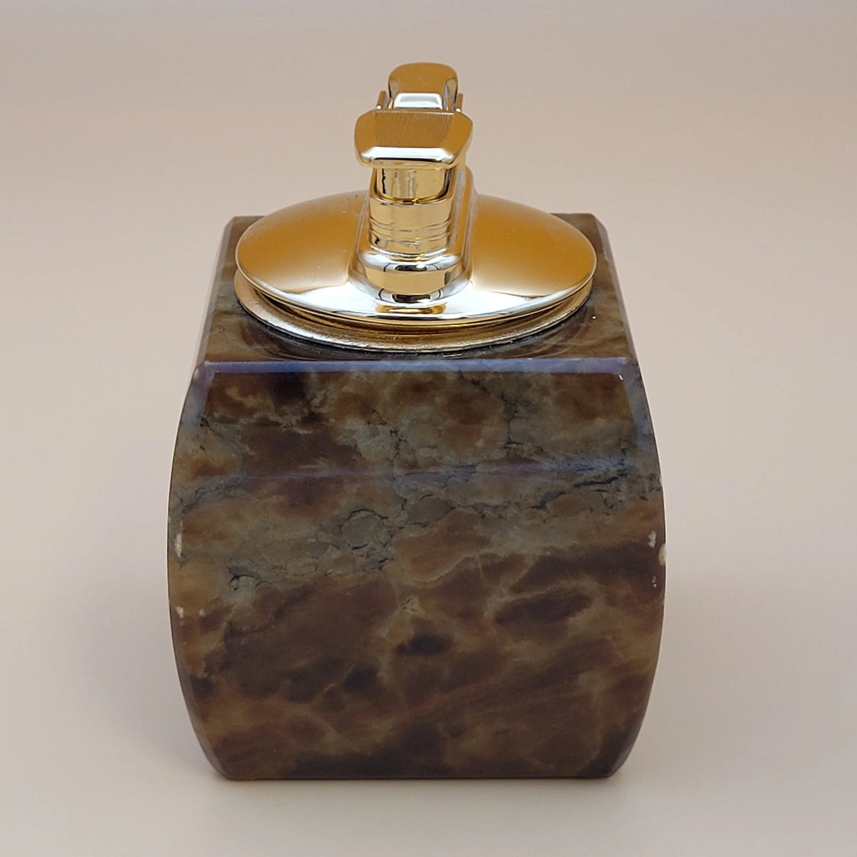 Vintage Hand Carved Alabaster Butane Table Lighter