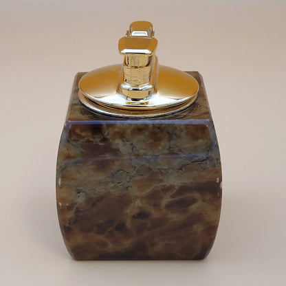 Vintage Hand Carved Alabaster Butane Table Lighter
