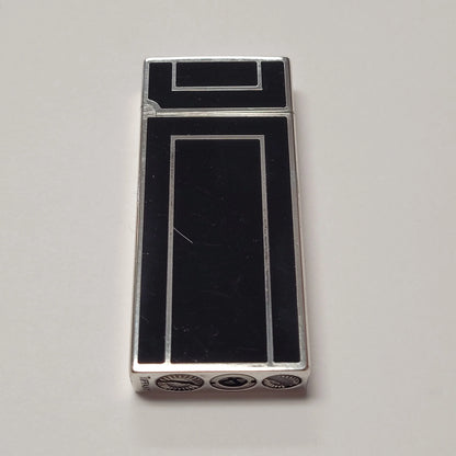 Tiffany & Co. Silver Plated & Black Lacquer Lighter