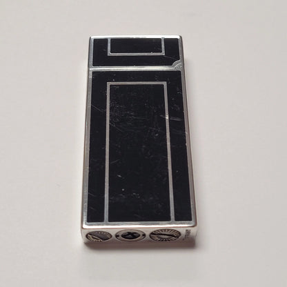 Tiffany & Co. Silver Plated & Black Lacquer Lighter