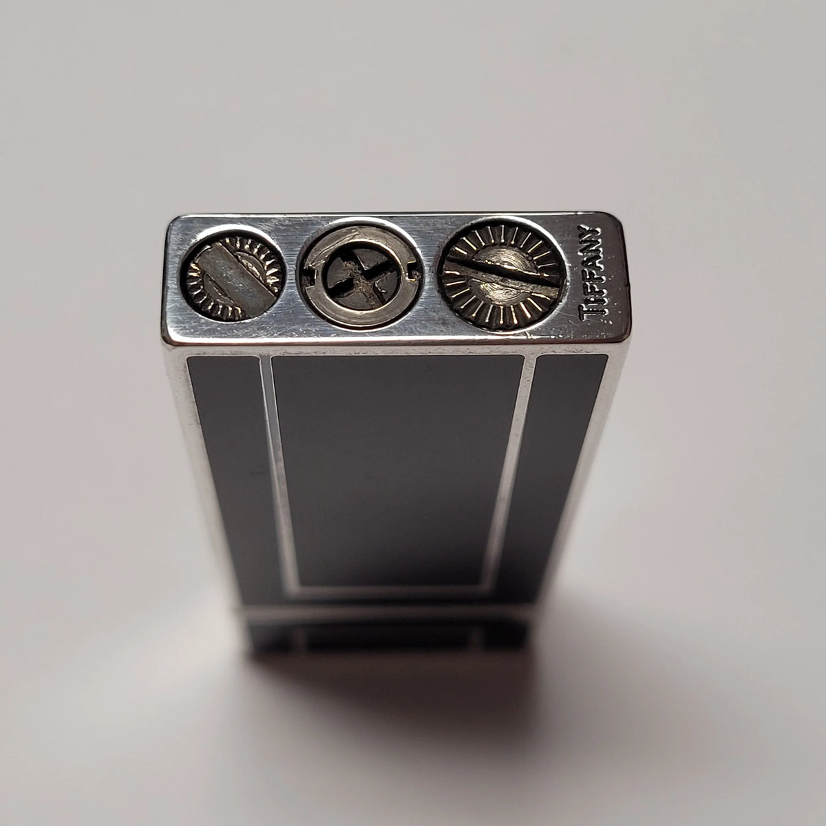 Tiffany & Co. Silver Plated & Black Lacquer Lighter