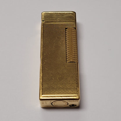 1960s Alfred Dunhill Rollagas Gold Plated Barley Lighter