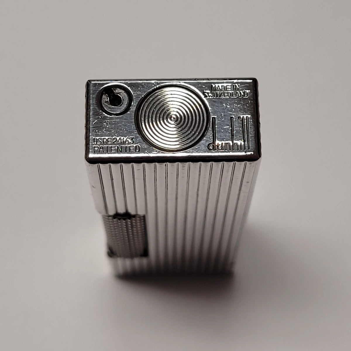 Alfred Dunhill Rollagas Columns & Silver Plated Lighter